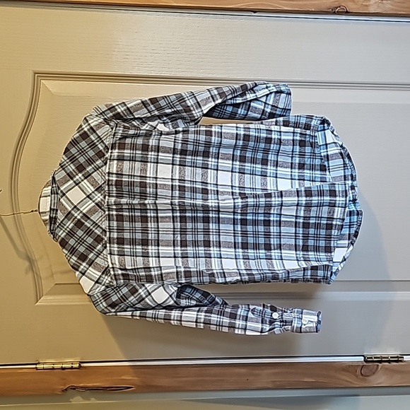 Boys Gymboree medium 7/8 flannel button up shirt - Picture 3 of 3